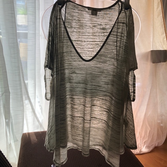 Helmut Lang sheer poncho style T-shirt - Picture 7 of 8
